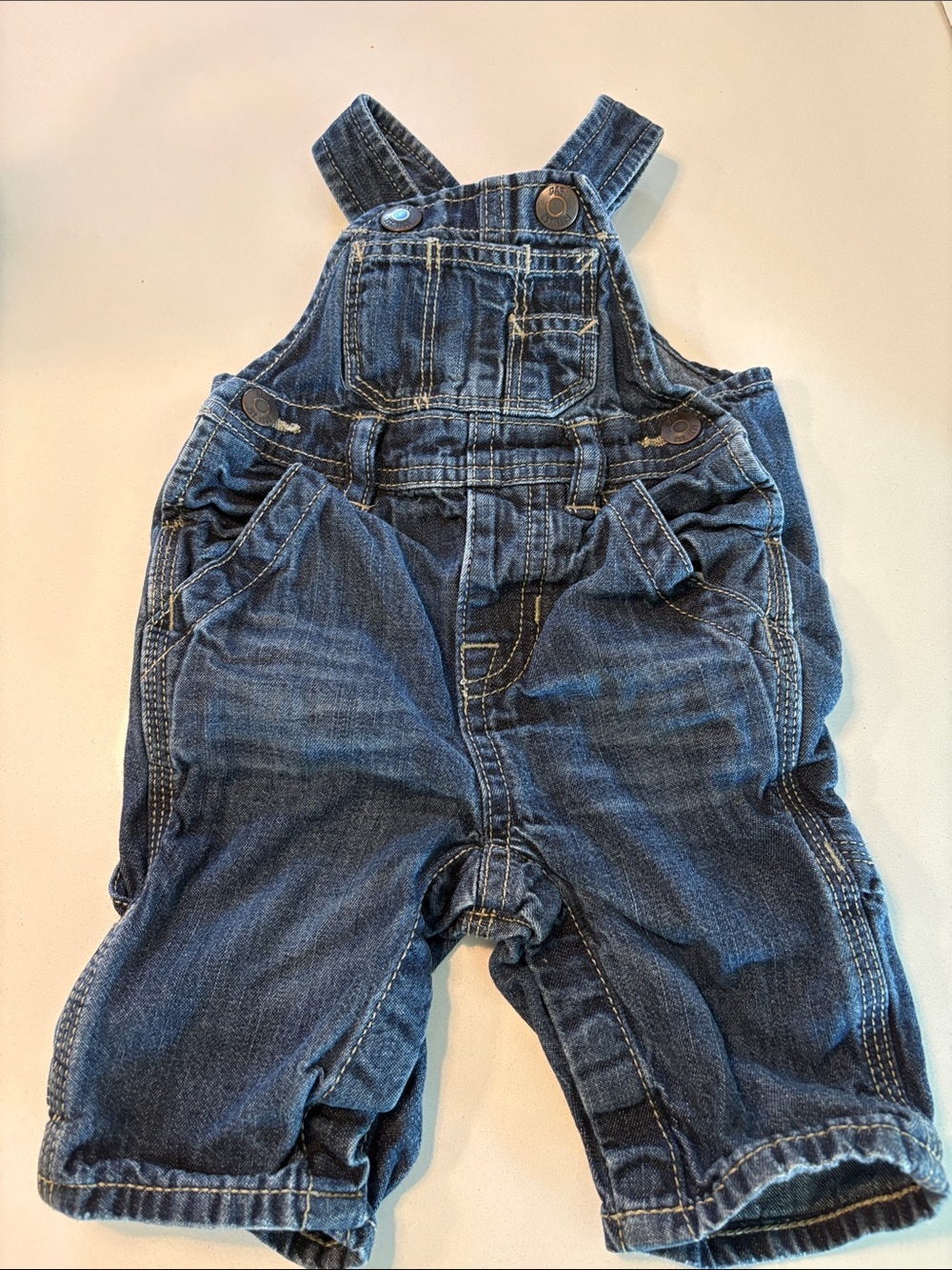 BabyGAP Dark Wash Denim Carpenter Overalls